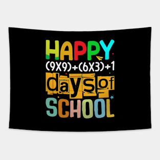 Happy 100 Days Of School Tapestry