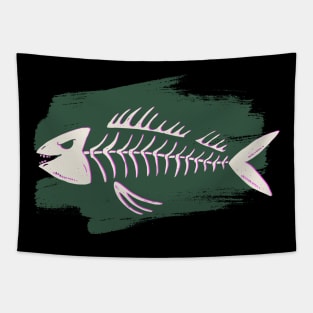 fish skeleton Tapestry