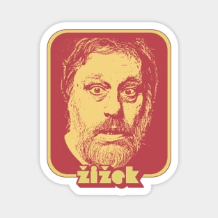 Slavoj Žižek // Retro Styled Fan Design Magnet