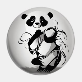Pandas Shadow Silhouette Anime Style Collection No. 60 Pin