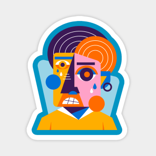 Funny Flat Design Magnet