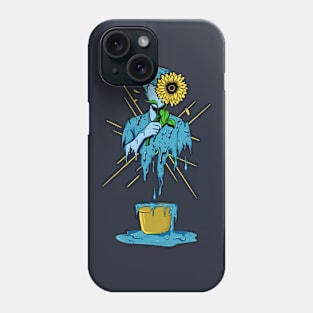 Dripping Man and Sunflower Phone Case