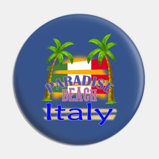 Paradise Beach Italy Vacation Design Pin