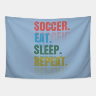 Soccer Eat Sleep Repeat Tapestry