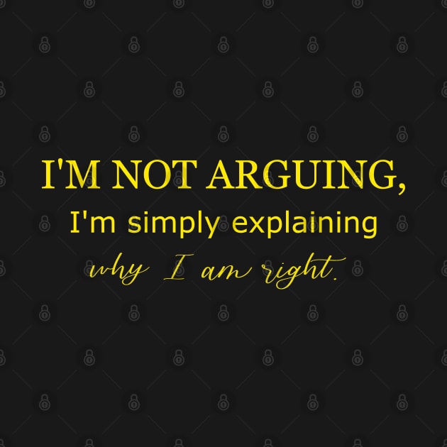 im not arguing im simply explain why iam right by Edeno90