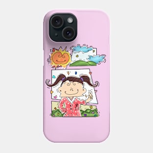 happy reel cartoon Phone Case