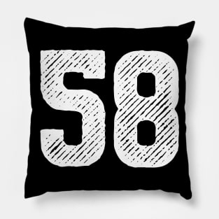 Fifty Eight 58 Pillow