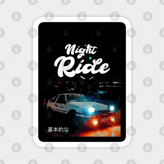 Night Ride Magnet by Playful Creatives