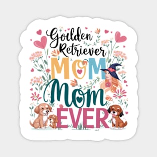 Best Golden Retriever Mom Ever Funny Dog Lover Gifts Women Magnet