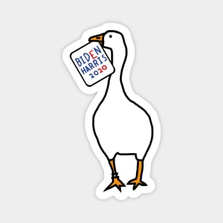 Small Goose with Stolen Biden Harris Sign Magnet