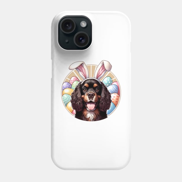 Boykin Spaniel with Bunny Ears Celebrates Easter Fun Phone Case by ArtRUs