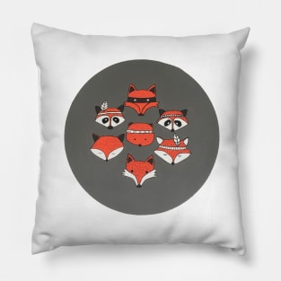 Best Foxes in the Hole Pillow
