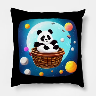 Iam In Space Dude - Adorable Panda - Kawaii Panda Pillow