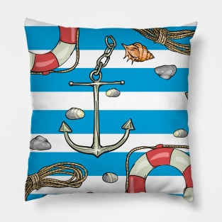 Navy pattern Pillow