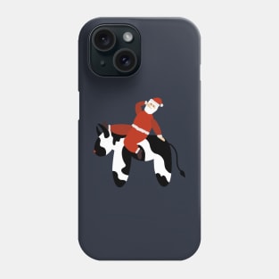Sexy Santa Claus Riding a Cow Phone Case