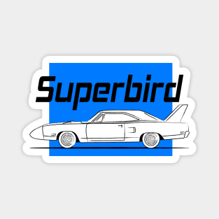 Racing Super Bird Blue Vintage Magnet