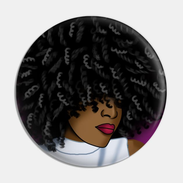 Afro black beautiful woman digital art Pin by Spinkly Creations 