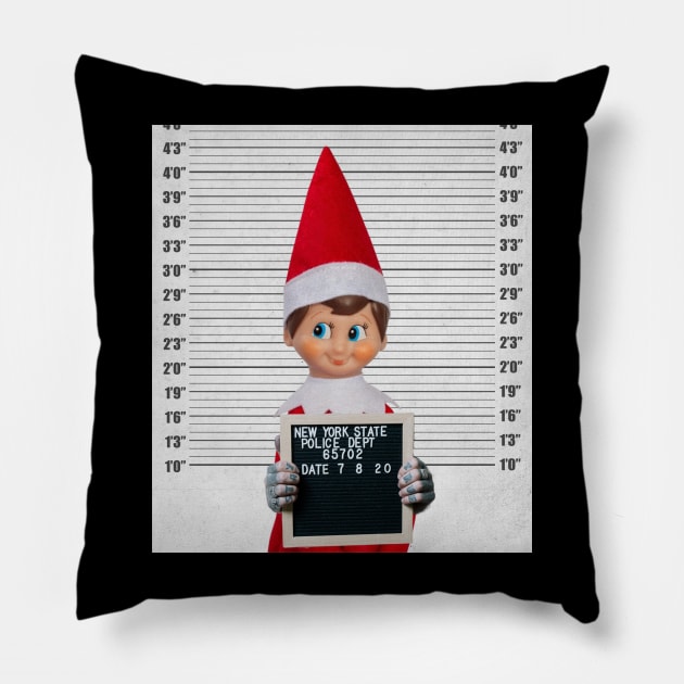 The Elf gets to go to juvy Pillow by DadOfMo Designs