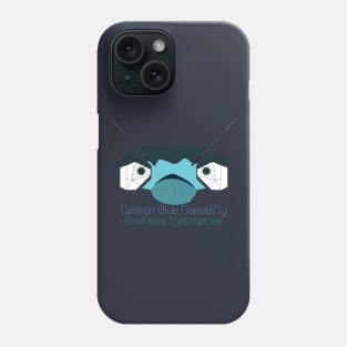 "Bug Eyes" - Common Blue Damselfly Phone Case