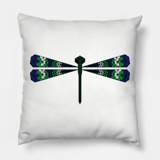 Dragonfly - Geometric Abstract Pillow