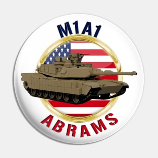 M1A1 Abrams USA Pin