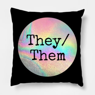 They and Them Pronoun Pillow