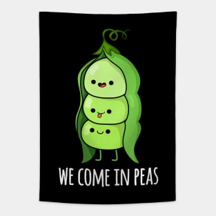 We Come In Peas Cute Pea Pun Tapestry