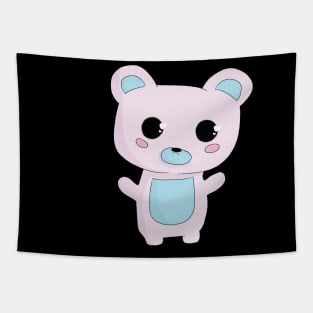 Cute Pastel Bear Design Tapestry