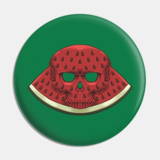 Skull Watermelon Pin