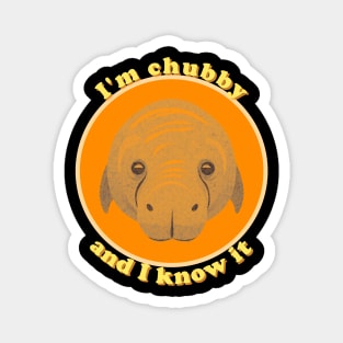 I am chubby and i know it Magnet