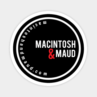 Macintosh & Maud Network Logo in White Magnet