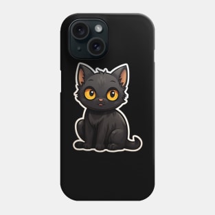 Cute Black Cat - Black Cats Halloween Phone Case