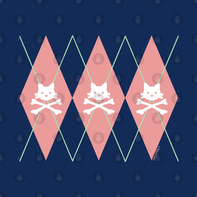 Kitty X-Bones Argyle Pink by jrotem