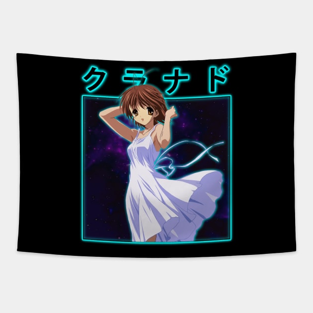 Retro Nagisa Clannad Manga Tapestry by Cierra Bauch