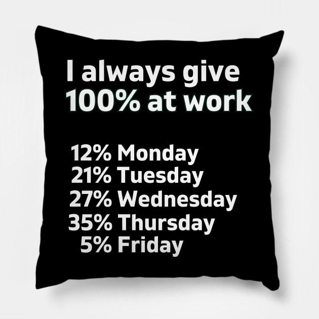 Humour Funny Lazy Worker Procrastination Pillow by ProLakeDesigns