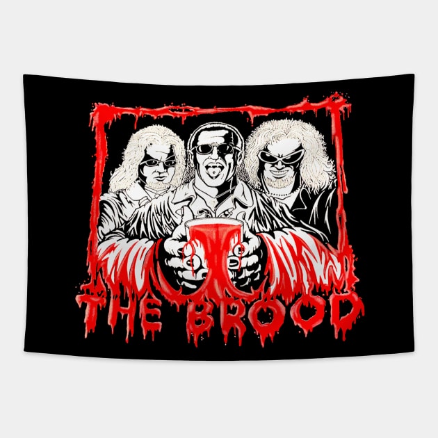 The Brood (vintage design) Tapestry by Meat Beat