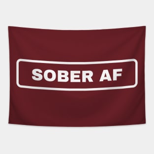 Sober AF Alcoholic Addict Recovery Tapestry