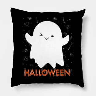 Trick or treat Funny cute Scary ghost Halloween cute scary little ghost Pillow