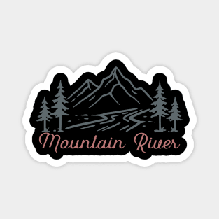 Mountain River Magnet