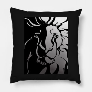 Vector Lion Pattern Pillow