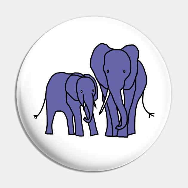 Very Peri Periwinkle Blue Elephants Color of the Year 2022 Pin by ellenhenryart