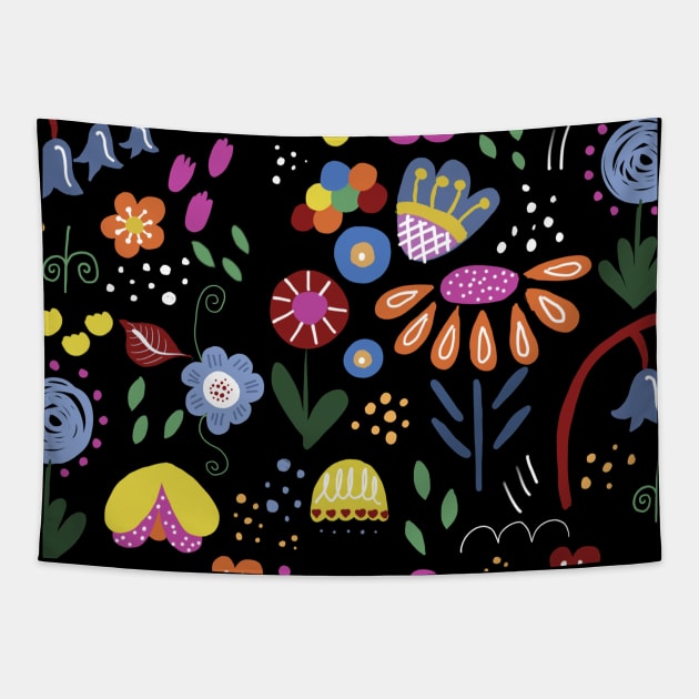 Mod Garden Tapestry by KathrinLegg