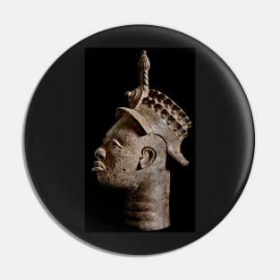 Ife Bronze Head Portrait Pin