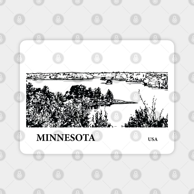 Minnesota USA Magnet by Lakeric