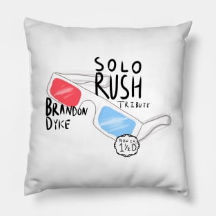 Brandon Dyke Solo Rush Tribute Artist Pillow