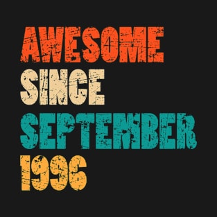 Awesome Since September 1996 23 Years Old Bday Gift 23rd Birthday T-Shirt