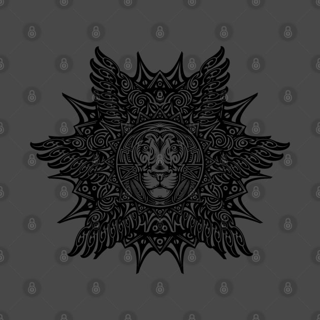 Tribal vintage lion by nelateni