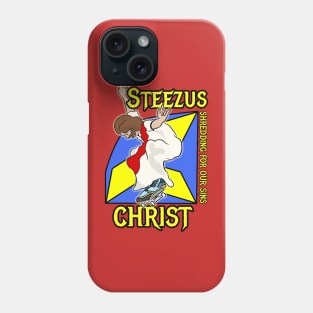 Steezus Christ Jesus shredding for our sins Phone Case