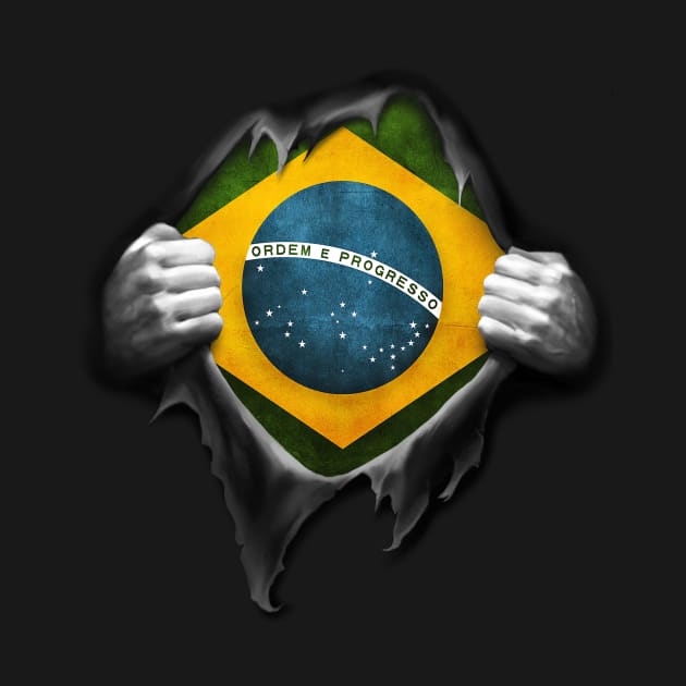 Brazil Flag. Proud Brazilian by nikolayjs