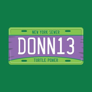 Donatello License Plate T-Shirt